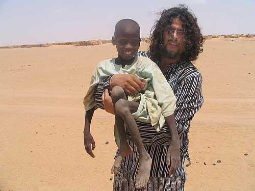 Dr. Brahma in the Oure Cassoni refugee camp