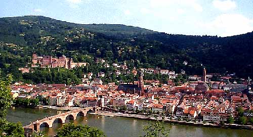 Panoramic View of Heidelberg's Old Town